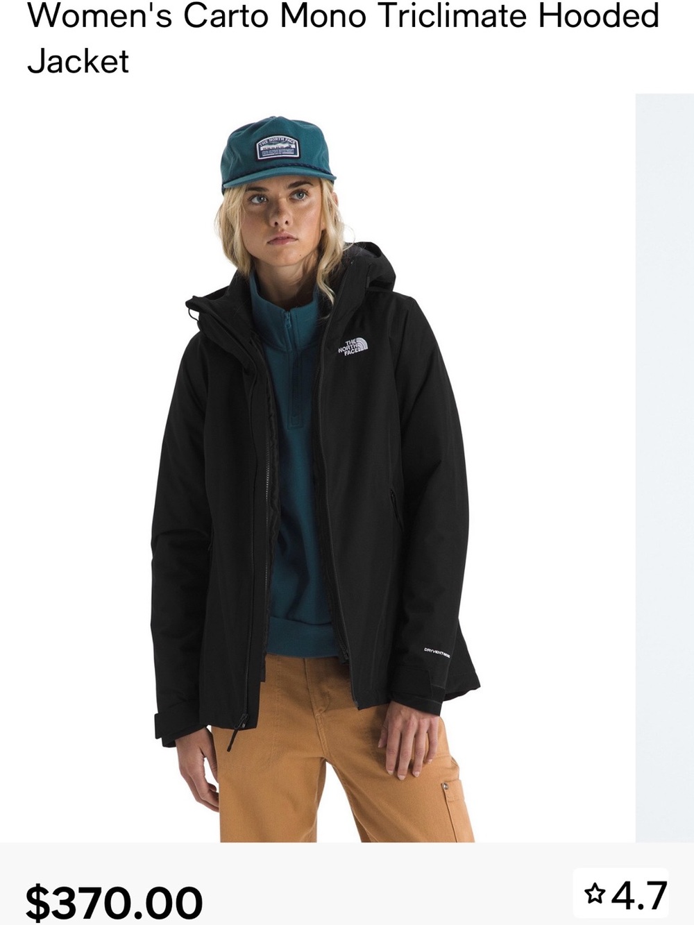 The North Face Black Women’s Triclimate Hooded Jacket - Picture 9 of 9